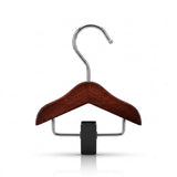 Mini Wooden Cat And Dog Clothes Hanger With Hook - Vintage Brown