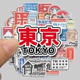 Tokyo Travel Waterproof Cartoon Sticker Set