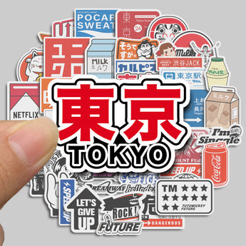 Tokyo Travel Waterproof Cartoon Sticker Set