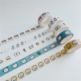 Kawaii Smiley Cake And Bear Washi Tape