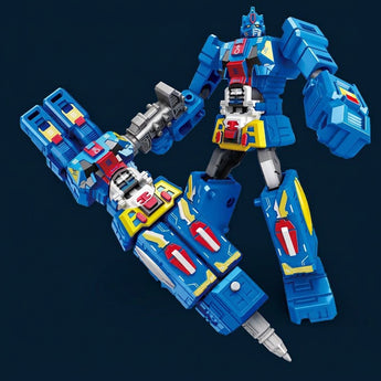 Transforming Robot Ballpoint Pen With Refill - Blue Ocean Warrior