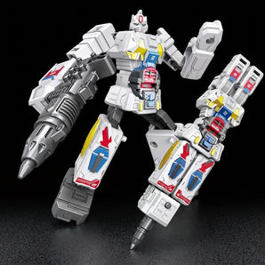 Transforming Robot Ballpoint Pen With Refill - White Warrior
