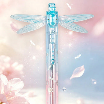 Dragonfly Click Gel Pen With Quick-Dry Black Ink - Blue Dragonfly