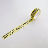 Korean Style Cartoon Figure Washi Tape 5 m - Yellow Figure