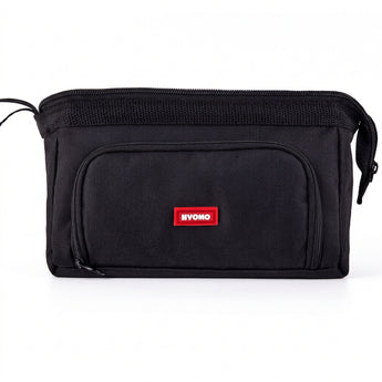 Angoo Double Layer Pencil Case With Boat Window - Black
