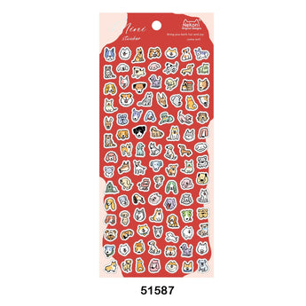 NEKONI 3D Foam Animal Mini Stickers - Puppy Tiny Nose