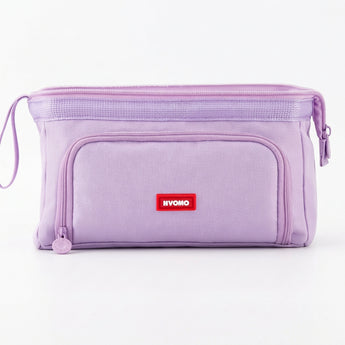 Angoo Double Layer Pencil Case With Boat Window - Purple