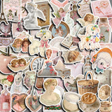 American Vintage Portrait Cartoon Sticker Pack