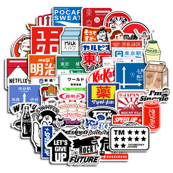 Tokyo Travel Waterproof Cartoon Sticker Set