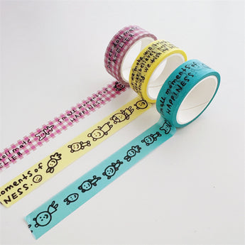 Korean Style Cartoon Figure Washi Tape 5 m