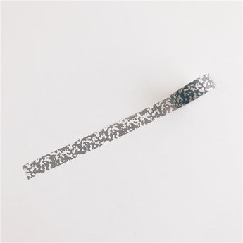 Cow And Leopard Print Washi Tape 5 m Roll - Gray Cow Print