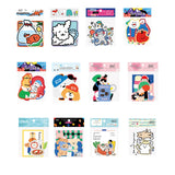 Nekoni Cartoon Girl And Cat Waterproof Stickers