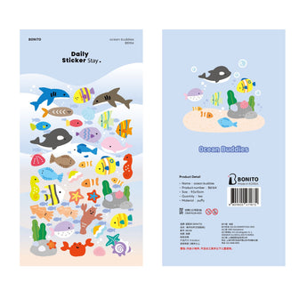 Ocean Animals Foam Stickers With Dolphins And Sharks