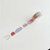 Chain And Bottle Pattern Decorative Washi Tape - Bear Speech Bubble