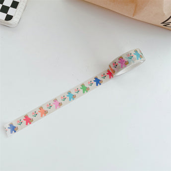 Cartoon Bear Washi Tape Korean Style Journal Borders - Design 2