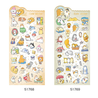 Cute Cat Dog And Bunny Sticker Sheets