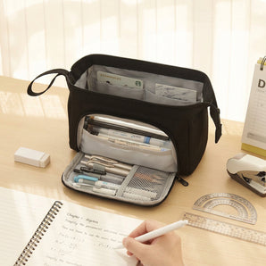 Angoo Double Layer Pencil Case With Boat Window