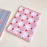 Little Cherry Argyle Grid Non-Adhesive Memo Pad - Argyle