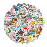 Cute Cartoon Monster Face Sticker Pack