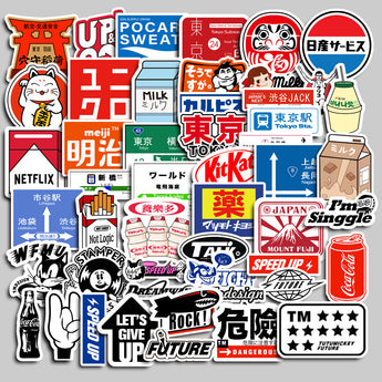 Tokyo Travel Waterproof Cartoon Sticker Set