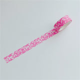 Cow And Leopard Print Washi Tape 5 m Roll - Pink Cow Print