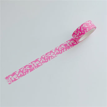 Cow And Leopard Print Washi Tape 5 m Roll - Pink Cow Print