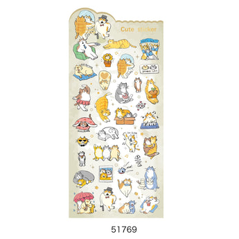 Cute Cat Dog And Bunny Sticker Sheets
