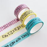 Korean Style Cartoon Figure Washi Tape 5 m