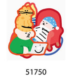 Nekoni Cartoon Girl And Cat Waterproof Stickers - Oddly Cute Friends