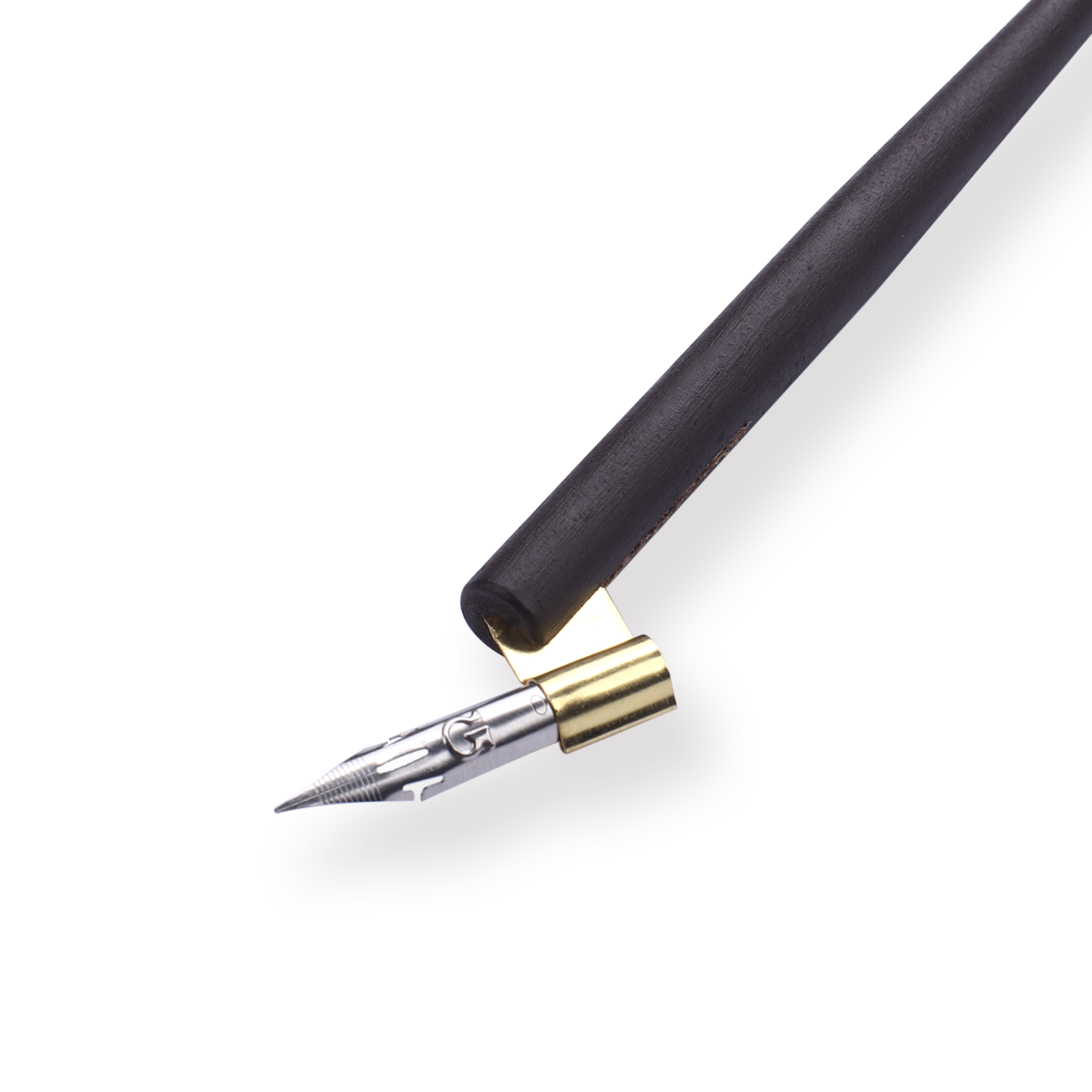 Oblique Dip Pen Set - Brown