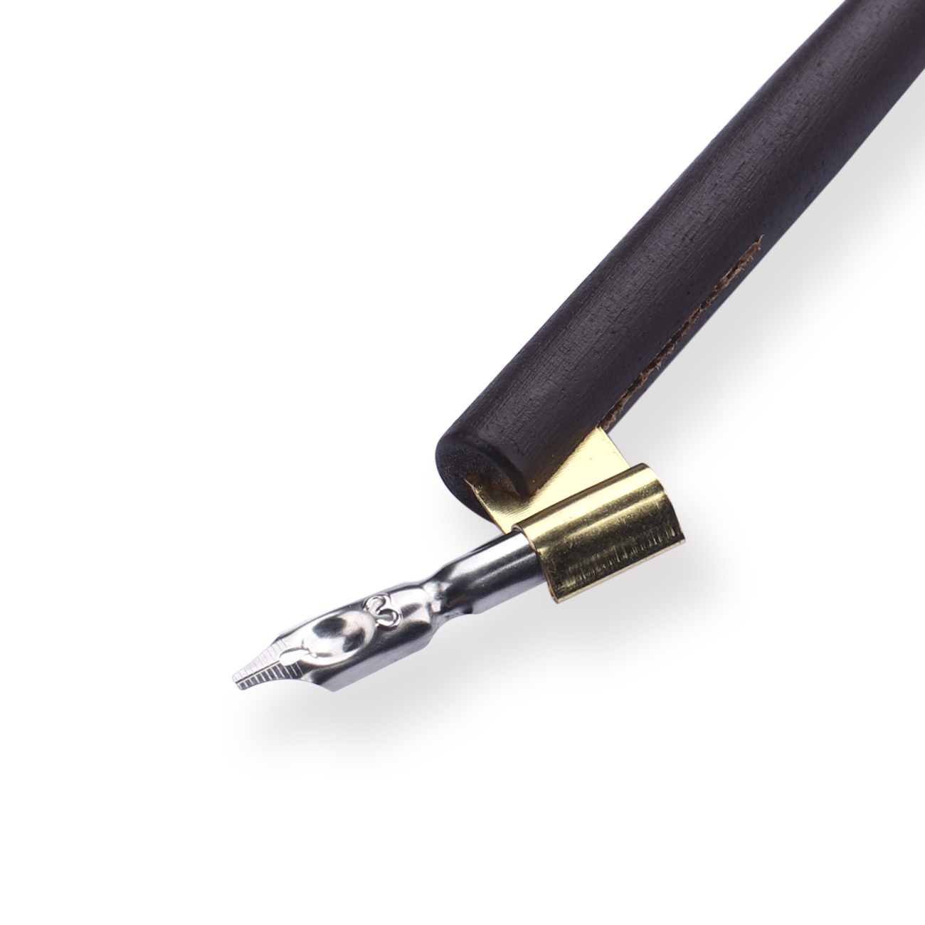 Oblique Dip Pen Set - Brown