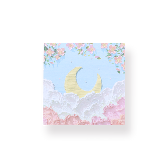 Oil Painting Sticky Notes - Moon - Stationery Pal