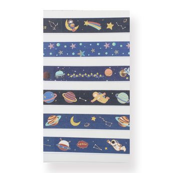 Outer Space Glow in the Dark Washi Tape - Stationery Pal