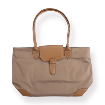 Oxford Cloth Tote Bag - Khaki - Stationery Pal