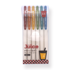 PILOT Juice Gel Ink Ballpoint Pen - Classic Color - 2024 - Set of 6 - Stationery Pal