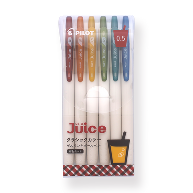 PILOT Juice Gel Ink Ballpoint Pen - Classic Color - 2024 - Set of 6 - Stationery Pal