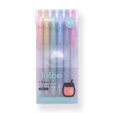 PILOT Juice Gel Ink Ballpoint Pen - Dusty Color - 2024 - Set of 6 - Stationery Pal