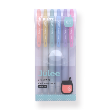 PILOT Juice Gel Ink Ballpoint Pen - Dusty Color - 2024 - Set of 6 - Stationery Pal
