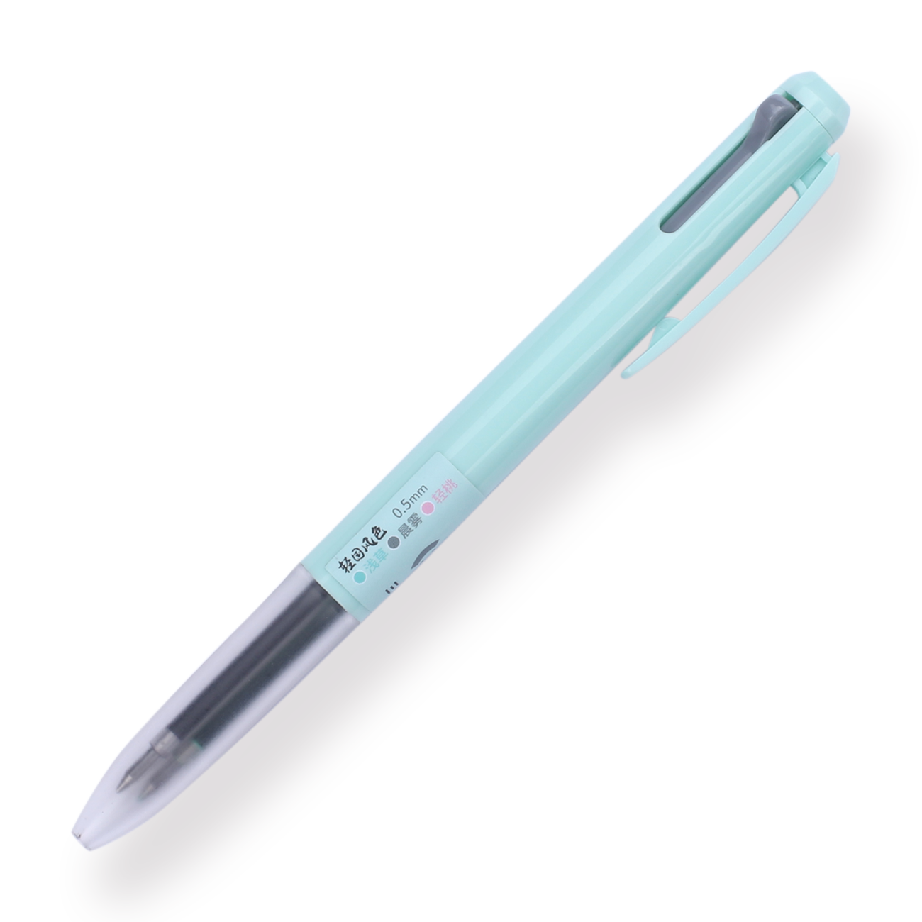 Pastel Tricolor Pen - 0.5 mm - Mint Green - Stationery Pal