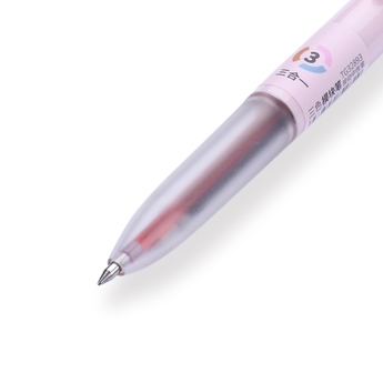 Pastel Tricolor Pen - 0.5 mm - Pink - Stationery Pal