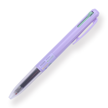 Pastel Tricolor Pen - 0.5 mm - Purple - Stationery Pal