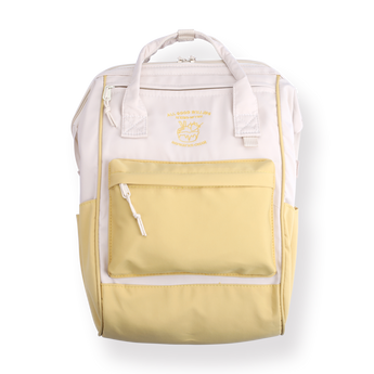 Pastel Waterproof Backpack - Yellow - Stationery Pal