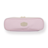 Pastel Zippered Large Pencil Case - Pink - Stationery Pal