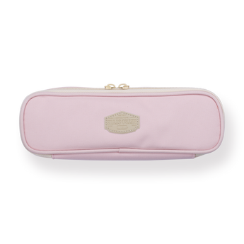 Pastel Zippered Large Pencil Case - Pink - Stationery Pal