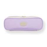 Pastel Zippered Large Pencil Case - Purple - Stationery Pal