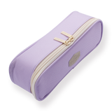 Pastel Zippered Large Pencil Case - Purple - Stationery Pal