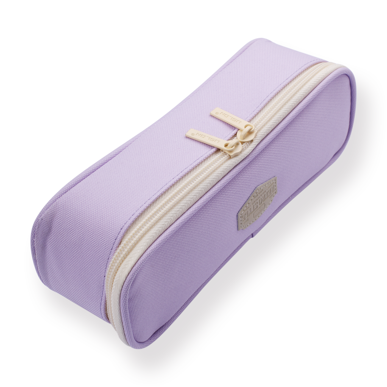 Pastel Zippered Large Pencil Case - Purple - Stationery Pal