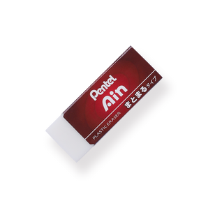 Pentel Ain Eraser - Red - Big - Stationery Pal