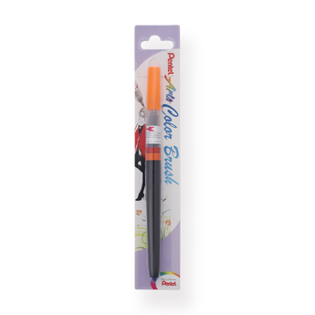 Pentel Arts Color Brush Pen - Orange - Stationery Pal