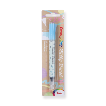 Pentel Arts Milky Brush Pen - Pastel Blue - Stationery Pal